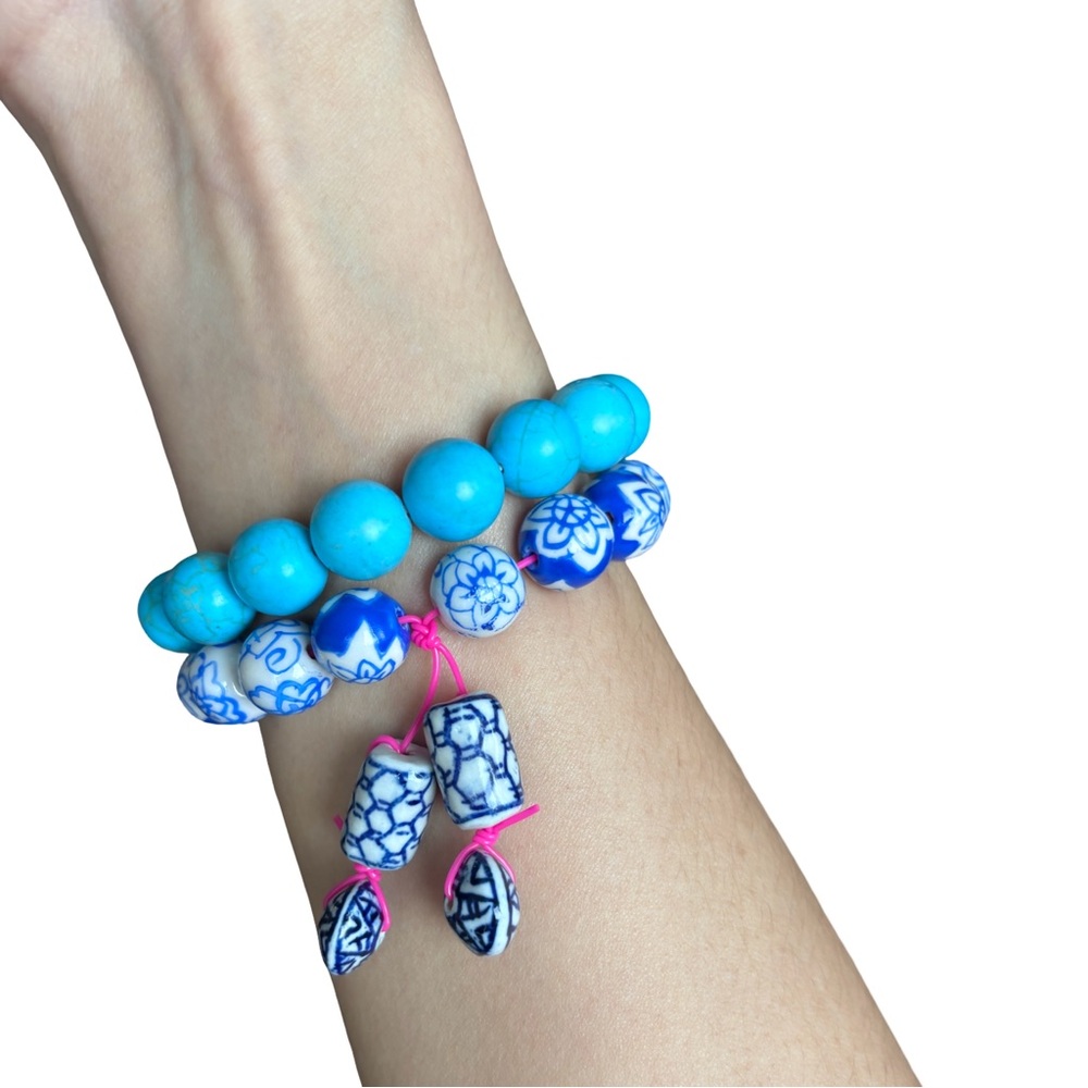 🍒NEW Santorini Ceramic Bead Handmade Bracelet by Loaded